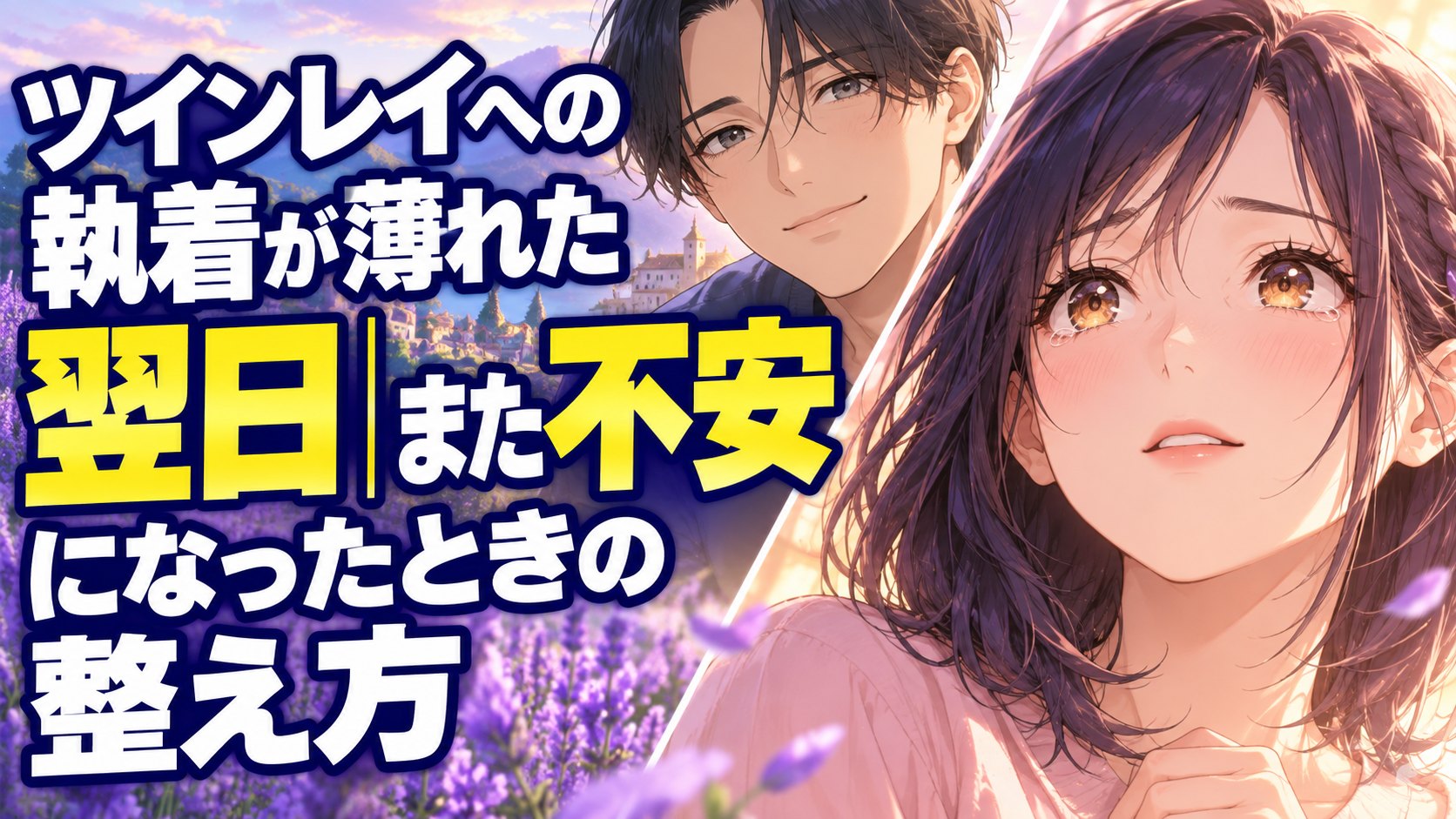 ツインレイへの執着が薄れた翌日｜また不安になったときの整え方の恋愛アニメ風イメージ