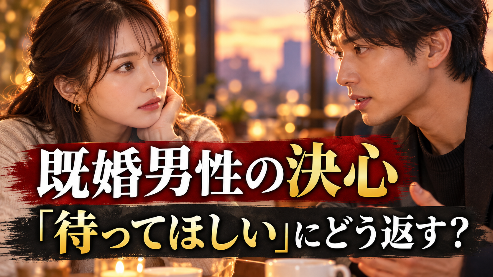 既婚男性の決心｜「待ってほしい」にどう返す？